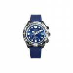 CITIZEN Eco-Drive Seeria Sinine Veekoll Eco-Drive Shubot Titaanist korpus P&auml;ikeseenergia kvarts Kummist rihm Meeste k&auml;ekell Sinine sihverplaat CC5006-06L sinine
