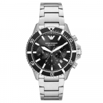 Emporio Armani AR11360 Meeste kvartskellad Must sihverplaat 43MM + Karbiga