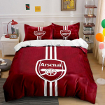 Arsenal logo kahuriga. Voodipesukomplektid Tekikotikomplektid Tekikotid Padjap&uuml;&uuml;rid(1 * Tekikott 2 * Padjap&uuml;&uuml;ri (tekk ei kuulu komplekti)) 135x200cm