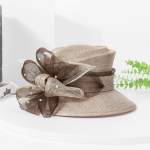 Elegantne &otilde;ukonnalina Sinamay pulmam&uuml;ts naistele Daamide kirikum&uuml;ts Elegantne lilllai &auml;&auml;r Fedora Kentucky Derby peom&uuml;ts 55-57CM
