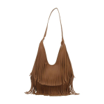Suure Mahutavusega Vabaaja &Uuml;hev&auml;rvilised Retro Tasselitega Kandekotid Mitmek&uuml;lgsed Kaenla all Kandmiseks Naiste Kotid Ccise T&auml;iustatud Tunnetusega &Otilde;lakotid brown