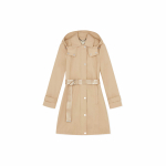 Michael Kors SS22 &Uuml;he n&ouml;&ouml;biga Kapuutsiga Treenikate Naiste mantlid Khaki 77Q5620M72250 S
