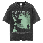 Silent Hill 2 Videom&auml;ng Must Retro M&auml;ngimine &Uuml;legabariidiline T-s&auml;rk 100% Puuvill Vintage Pesuga T-s&auml;rk meestele naistele hiphop streetwear S mitmev&auml;rviline