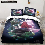 Uus Hollow Knight Mood 3D Digitaaltr&uuml;kiga Voodipesukomplekt Tekikate Tekk Voodi &Uuml;hekohaline Twin T&auml;iskasvanu Full Queen Noorte T&uuml;drukute Poiste Kingitus EU single(135x200cm)