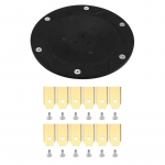 B97A-Asendus 6-teraline ketasfilter ECOVACS Goat O500, O800, O1200, G1-800, G1-2000, G1 jaoks koos 12 tk teradega must