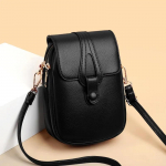 Vintage Fashion v&auml;ikesed &otilde;lakotid naistele Retro PU-nahast Crossbody Phone Messenger kott K&auml;ekott K&auml;ekott Rahakotid ja k&auml;ekotid must