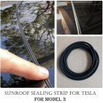 Tesla 2017-2025 Model Y Juniper X S 3 Highland Uksetihendite Komplekt Helikindlad Kummist Ilmastikuribad Tuulem&uuml;ra V&auml;hendamise Komplekt For Model 3 sunroof
