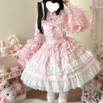 Licaboth Lolita Pitsiga Puffkleit Lilleline Pulma Jsk Traksidega Printsessi Kleit S