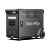SolarPlay 3600W Kaasaskantav J&otilde;ujaam 3840Wh LiFePO4 4000+ Ts&uuml;klit 2000W P&auml;ikeseenergia Sisend 1.5H Kiirlaadimine UPS 15 Porti 3600w 3840WH Universal must