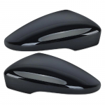 2x l&auml;ikivmustad tiivapeegli katted VW Scirocco CC Beetle Passat Eos jaoks Kvaliteetsed tahavaatepeegli katted