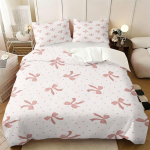 2/3 tk armsa s&otilde;lmprindiga tekikate komplekt(1 tekikott ja 1/2 padjap&uuml;&uuml;ri) Pehme esteetiline voodipesukomplekt t&uuml;druku magamistoa sisustuseks 200x200cm white
