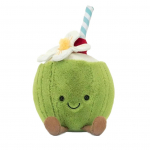 Jellycat Armas Kookosp&auml;hkli Sidruni Pehmem&auml;nguasi Kookosvee T&auml;idisloom Palmipuu Nukk S&otilde;branna Kingitus One size fits all roheline