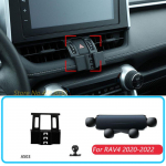 Autofoonihoidik Toyota RAV4 2020-2022 jaoks Gravitatsiooniline Hoidik Kinnitus Toetus Horisontaalne GPS-mobiilne Klamber Tarvikud Alusega