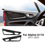 S&uuml;sinikkiust stiilis TPU kaitsekile Alpine A110 2017-2025 uksepaneeli sisekleebis One Size must