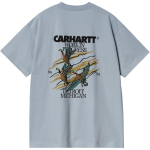 Carhartt WIP Ducks T-s&auml;rk Lahtine Mugav Moodne Mitmek&uuml;lgne V&auml;lispordiks Vabaaja Tilgu&otilde;lg &uuml;mmarguse kaelusega l&uuml;hikeste varrukatega T-s&auml;rk I033662-0W9-XX M gray