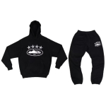 Corteiz Trend Street L&otilde;tv Kampsuni Komplekt Naiste Trendikas Hip Hop Rula Vabaaja Top Meeste S&uuml;gis XS black