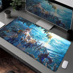 Uus Arknights Kawaii T&uuml;druk Mouse Pad Armas Anime M&auml;nguri Mousepad XXL Suur Lauamatt Naturaalne Kumm Libisemisvastane Pehme Arvutilaua Matt 700x300x2mm