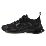 Gucci Wmns Run toss 'Triple Black' Naiste 714665 USM10 8442 34.5
