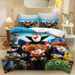 Hotel Transylvania Multikate Voodipesukomplekt Halloweeni Tekikate, 3D Prinditud Voodikate Laste Magamistuppa, 2/3 tk T&auml;is/Queen/King Suurus 155x200cm