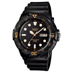 Casio MRW-200H-1EVDF Must sihver Meeste k&auml;ekell / Analoogkell, Ehtne Casio black