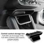 MINI J01 Cooper EV J05 Aceman 2024-2025 Keskkonsooli Panipaik Sametine Korraldaja Salongi Ruumi Laiendamise Tarvikud ABS-Black gray