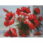 Teemanttikandid Lilled Rhinestones Pildid Teemantmaaling Round Full Drill 20X30CM