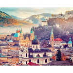 Teemantmaal  linn  DIY 5D t&auml;isring puur Teemanttikandid Rhinestone ristpistes 20X30CM