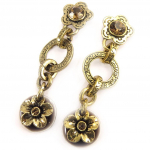 Les Tr&eacute;sors De Lily [C5254] - Boucles Cr&eacute;ateur 'Belle des Champs' Marron Dor&eacute; pruun