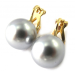 Les Tr&eacute;sors De Lily [M7058] &ndash; hallid 'Pearl' kullatud klambrid &ndash; 12 mm kuld