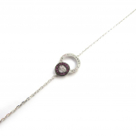 Les Tr&eacute;sors De Lily [M7597] - Bracelet Argent 'Sissi' rose blanc h&otilde;be