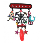 Les Tr&eacute;sors De Lily [Q5762] - Disainer pross  Lilipoupettes  (ratas) mitmev&auml;rviline - 80x50 mm mitmev&auml;rviline