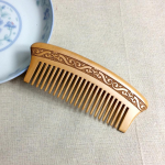 NO.INS Double Sided Carving Natural Peach Wood Comb Anti Static Hair Styling Tool juuksekammi massaaž