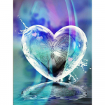 5D DIY Teemantmaaling Kodu S&uuml;dame ristl&otilde;ikega komplekt Seina t&auml;ispuurimine Tikand 20X30CM