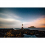 DIY teemanttikandid tuletorni maastik Ristpistes teemantmaal 20X30CM