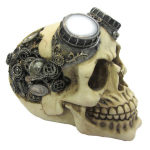 Les Tr&eacute;sors De Lily [R1464] - Vaigust kujuke 'Skull' beež (aviator) - 15x12x10. 5 cm beež
