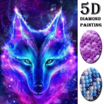 5D DIY Teemanttikandid Teemantmaal Ristpistes Animal Wolf Dream 20X30CM