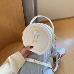 Ketiga v&auml;ike &uuml;mmargune kott 2020, uus kevadsuvine mood, litritega v&otilde;rkpunane &otilde;lakott k&auml;ekott 18cm*7.5cm*16cm valge