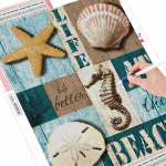 Teemantikandiga tahvel K&auml;sit&ouml;&ouml; t&auml;ispuur Teemantmaaling Maastiku mosaiikkoorega k&auml;sit&ouml;&ouml;komplekt K&auml;sitsi valmistatud kingitus Full Round (20X30CM)