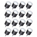 DC12V madalpinge s&uuml;vistatavad LED-id tekivalgustid IP67 veekindlad maasisene v&auml;lisvalgustid 16pcs valge