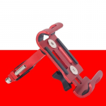 Jalgratta mootorratta jalgratta telefonihoidik 360 kraadi libisemisvastane reguleeritav p&ouml;&ouml;ratav telefonihoidik Jalgratta telefonialused punane