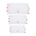 3 tk/komplekt, spetsiaalne DIY Studry plastikust l&otilde;uendileht Easy Knit Helper Tikandkott v&otilde;rguleht akr&uuml;&uuml;ll&otilde;nga meisterdamiseks valge
