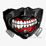 Tokyo Ghoul Mask Ken Kaneki Animatsioon Cosplay Mask Tokyo Ghoul Triikimisplaastrid r&otilde;ivastele Aplikatsioonid Kleebised riietel Kuumustundlik kohandatud plaaster