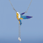 Fashion Bird ripats kaelakee v&auml;rvi epoksiid tuti pikk kaelakee k&auml;sitsi valmistatud emailiga naiste kampsun kett s&uuml;gisel elegantne kampsun kett 45cm