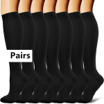 Naiste kompressioonsukad P&otilde;lvedele K&otilde;rge Turse Veenilaiendid Jooksmine Reisimine Sport Kompressioonsokid L-XL