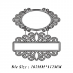 1 tk uus pitsraamiga metallist l&otilde;ikestantsid S&uuml;sinikterasest l&otilde;ikamisstantsid isetegemise albumid 102x112mm 16g h&otilde;be