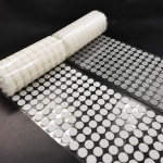 100 paari isekleepuvat kinnitusteipi 15 mm &uuml;mmarguste t&auml;ppidega nailonist konksu aasa kleebis k&auml;sit&ouml;&ouml;na isetegemise tarvikud 100 pairs valge