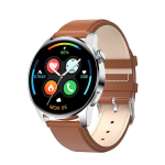 LIGE uus Bluetooth Call Smart Watch Men Full Touch Sport Fitness Kellad Veekindlad Pulsisagedus Terasrihmaga nutikell Android iOS leather belt pruun