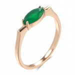 Geomeetriline roheline tsirkoon naiste minimalistlikud s&otilde;rmes&otilde;rmused, mood, kuldsed peoehted, igap&auml;evased ehted 7 roheline