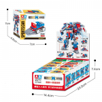 10 &uuml;hes deformatsioonirobot, sobituv ehitusplokid lastele isetegemise m&auml;nguasjad klotsid poistele kingitused