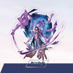 16 cm animem&auml;ng Genshin Impact akr&uuml;&uuml;l Cosplay tegelaskujude alus, maalitud lauakaunistusega kaunistus kingitus 16cm